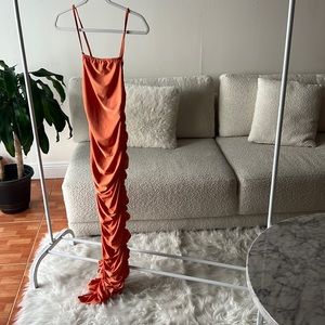 Maxi orange dress